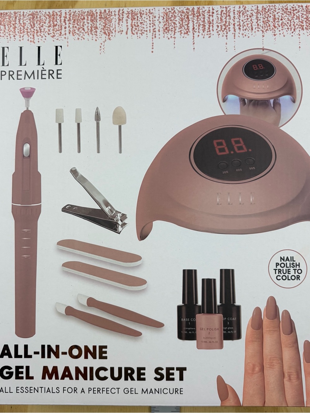 ⁠Elle Première All-in-One Gel Manicure Set - Home Nail Kit with UV/LED Lamp⁠